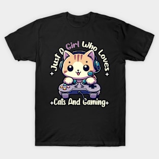 Easily distracted by Cats and Games T-Shirt